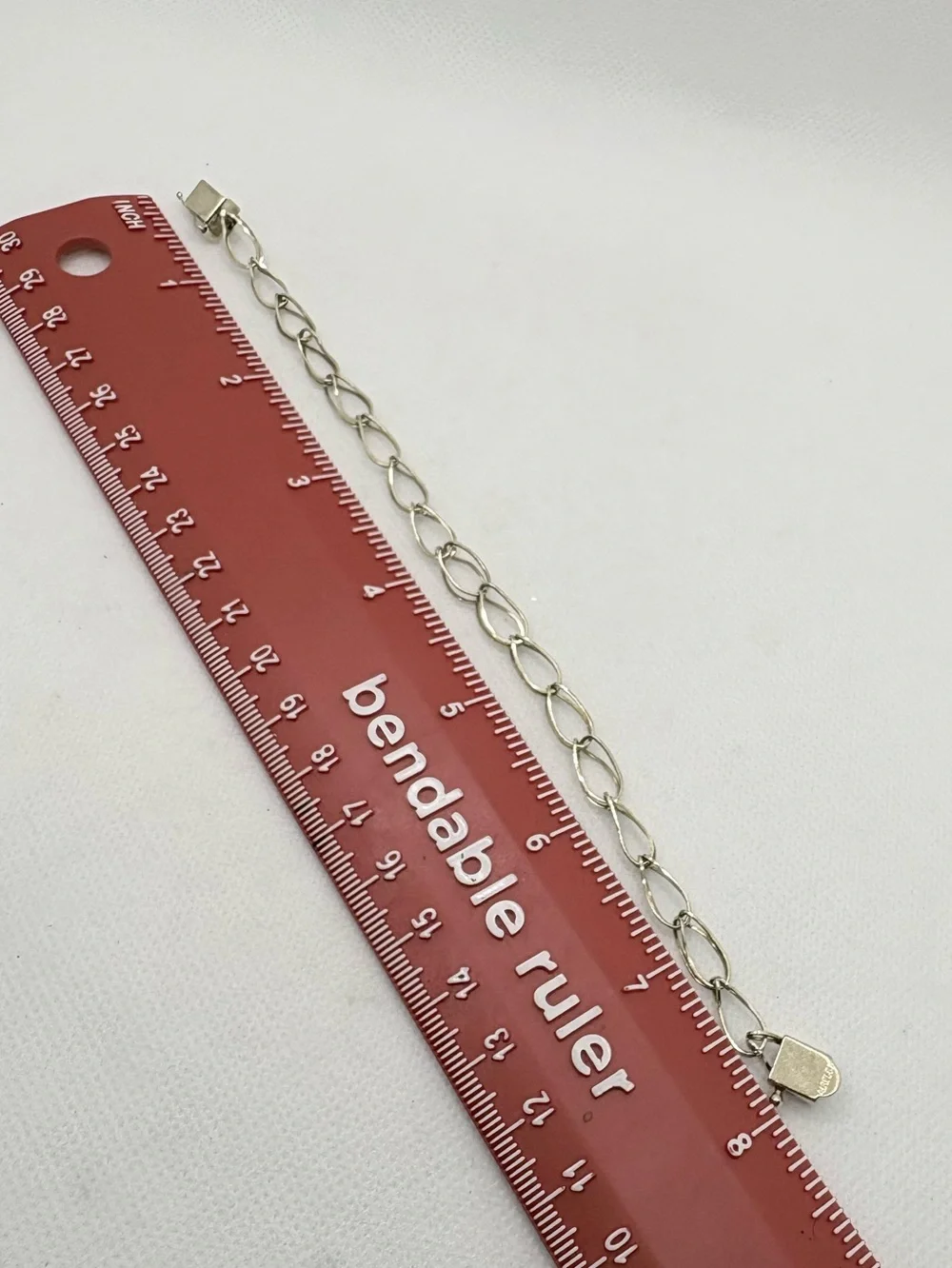 Vintage Yellow Gold Plated Air flex Double Link Bracelet Sterling Silver 7.5”